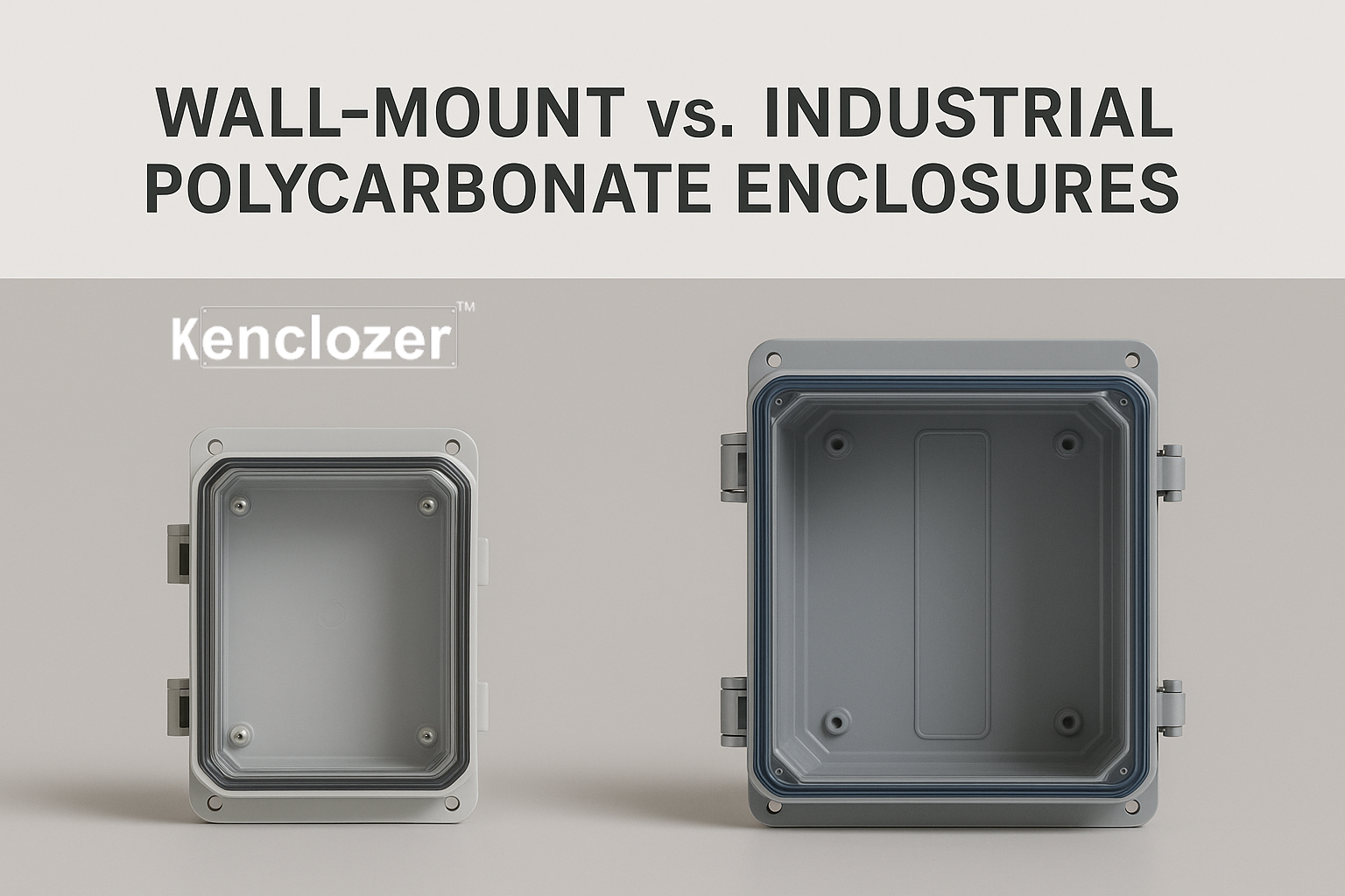 wall-mount vs industrial polycarbonate enclosures